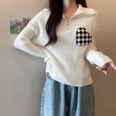 RM29252#新款韩版设计感爱心上衣小外套针织衫毛衣女