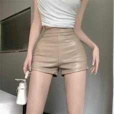 RM29557#皮短裤时尚显瘦包臀辣妹休闲皮短裤