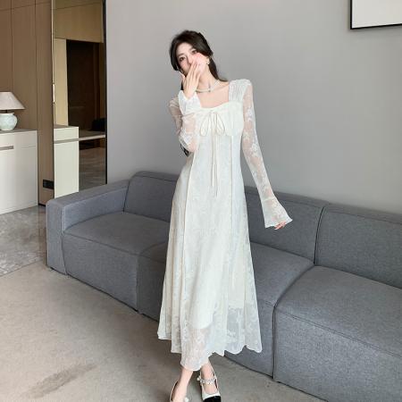 RM31852#度假风蕾丝连衣裙