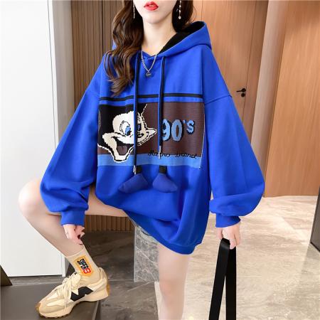 RM31950#鱼鳞连帽卫衣女韩版宽松大码春秋装外套薄款上衣潮