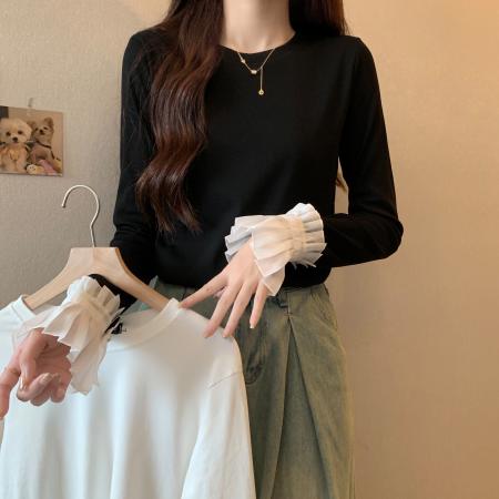 RM31991#设计感T恤女加厚秋冬新款内搭打底衫上衣