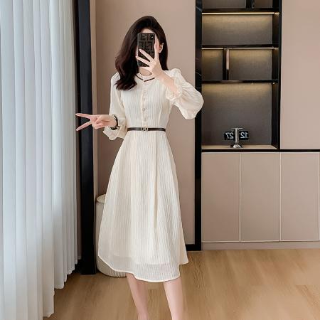 RM31997#连衣裙女法式温柔风收腰小众长裙