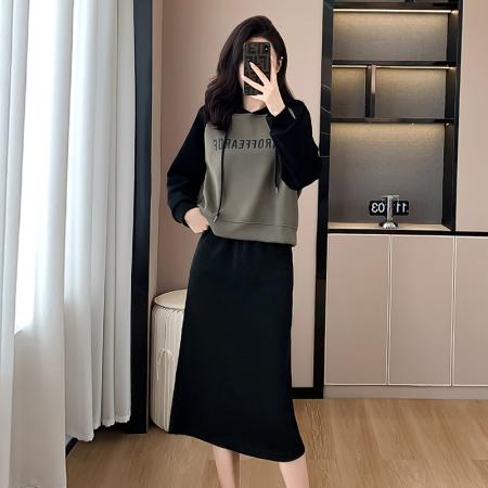 RM32755#套装休闲减龄卫衣半身裙子运动两件套装裙洋气女