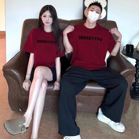 RM33459#后包条 春新款纯棉大码短袖T恤