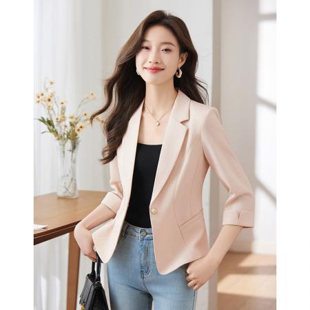 RM33899#高级感时尚小西装外套女2024春季女神范小众韩版洋气短款小外套女