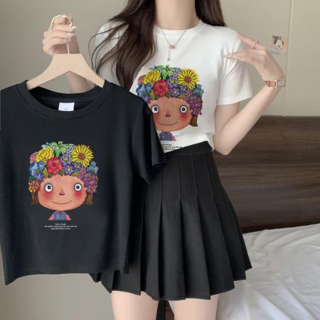 RM33974#春夏新款  40支螺纹210克92%棉 8%氨纶 短袖T恤女修身