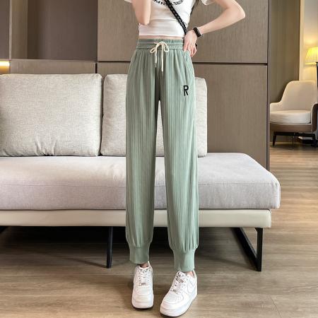PF553#新款纯色运动裤女夏季薄款哈伦裤休闲宽松显瘦束脚百搭裤子