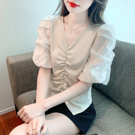 PF1002#夏季新款T泡泡袖女上衣