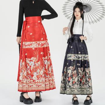 PF1561#新中式国风女装 新款马面裙改良版汉服半身裙大摆长裙