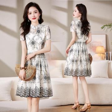 PF1680#新中式连衣裙女夏季小个子复古中国风改良旗袍年轻款高端气质裙子
