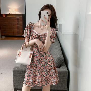 PF1690#夏款 韩版时尚气质雪纺连衣裙