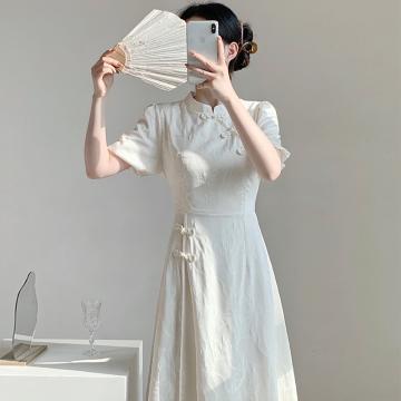 PF2253#新款新中式国风少女改良旗袍高级感超仙气质连衣裙