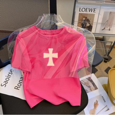 PF1189#92%棉 8%氨纶 短袖T恤女修身