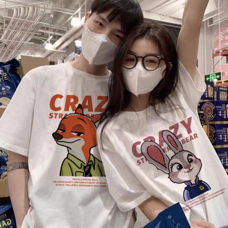 PF1673#精梳纯棉后包领有缝边S-XXXL夏装短袖T恤女