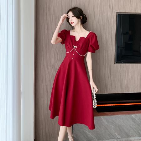 PF3323#小晚礼服裙日常轻奢小个子法式订婚领证登记连衣裙平时可穿