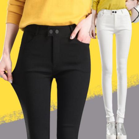 PF3427#时尚超火春夏打底裤新款韩版外穿小脚裤弹力显瘦黑魔术裤女